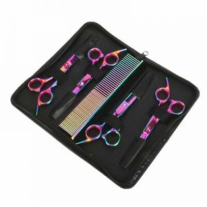 Professional Dog Grooming Scissors Set,Pet Grooming Scissors  Shears Kit